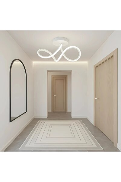 Elektroyou Casabella Modern Beyaz Plafonyer Ultra Power Beyaz Ledli Avize