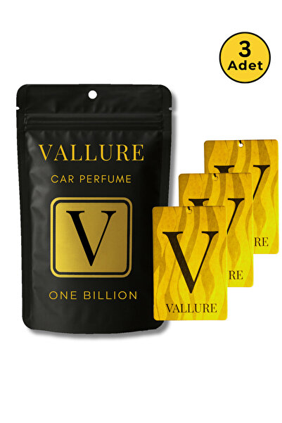 Vallure 3'Lü One Billion Parfümlü Kart Araba Kokusu