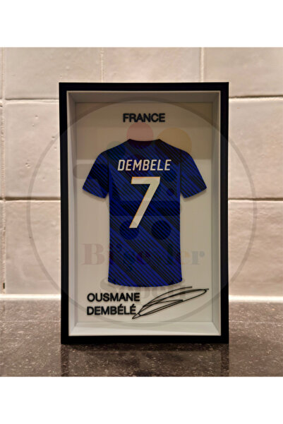 Bi'şeyler Sepeti Ousmane Dembélé - Fransa - Forma İmzalı Çerçeve Hediyelik 14...