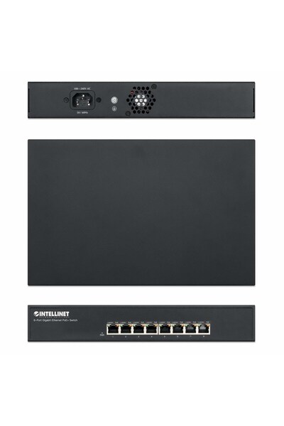 Intellinet 560641 Switch 8 porturi Gigabit PoE