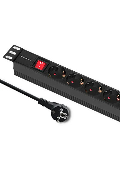 Qoltec Prelungitor pentru rack 1U |   16A |   PDU |   8xSchuko |   2m
