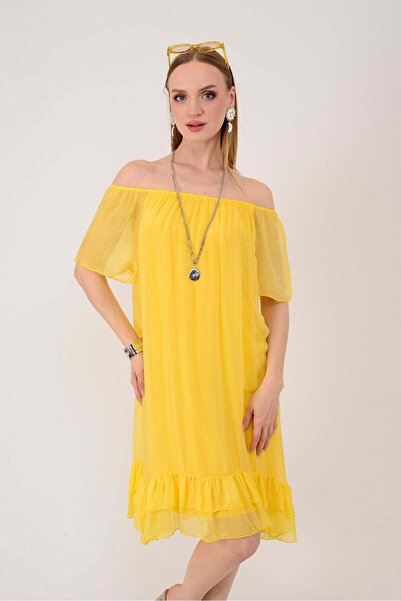Park Moda Madonna Collar Silk Dress (Available in Sizes 34-46)
