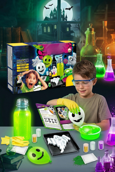 craftivio Hayaletler Bilimi Eğitici Deney ve Slime Seti Karanlıkta Parlayan 8...