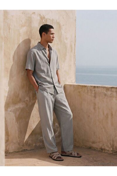 LC Waikiki بنطلون رجالي ذو طيات مزخرفة من LCW Vision Standard Fit