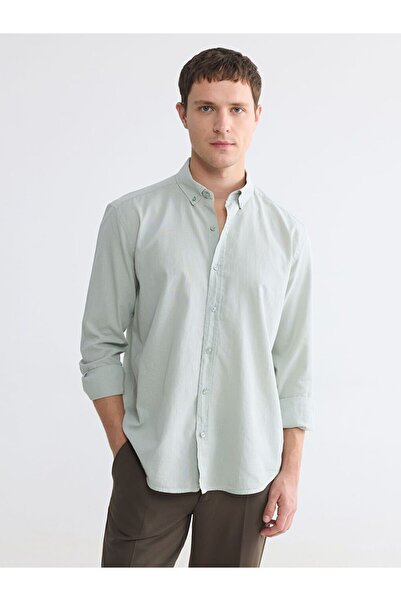 LC Waikiki Lcw Vision Regular Fit Linen Blend Men's Shirt