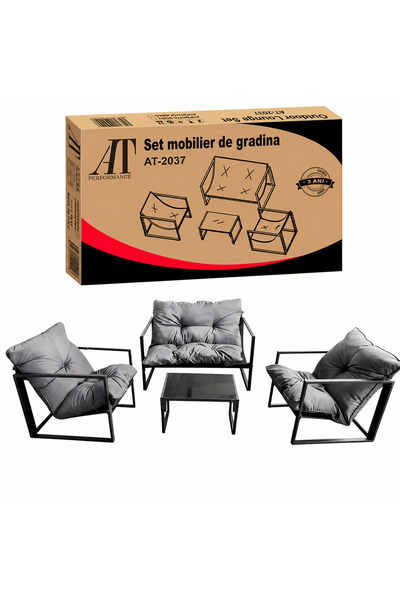 AT Performance Garden Furniture Set AT PERFORMANCE® 4 Pieces, 2-Seater Sofa +...