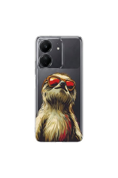 PPKin حافظة شفافة متوافقة مع Poco C65 بتصميم Cool Animal 10