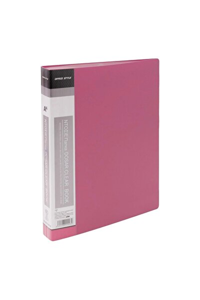 Zumzeria A4 Folder with 60 Transparent Sleeves Cherry