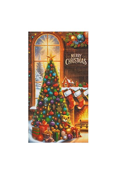 Zumzeria 2-Ply Christmas Table Napkins with Decorated Christmas Tree 40x33cm ...