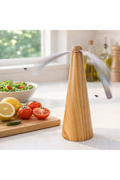 Zumzeria Ventilator de masă electric anti-insecte, bej-maro, cu USB și bateri...
