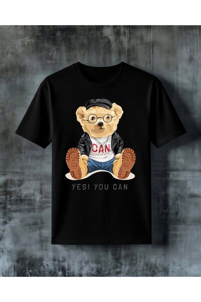 COMVİCHO Yes You Can, Stay Cool, Stay Motivated Printed Oversize T-Shirt