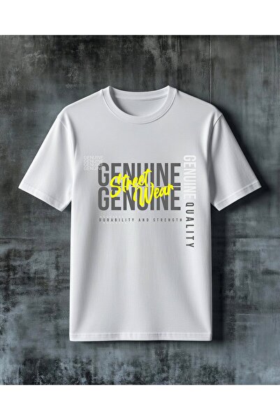 COMVİCHO تي شيرت أصلي مطبوع بتصميم ستريت وير كبير الحجم