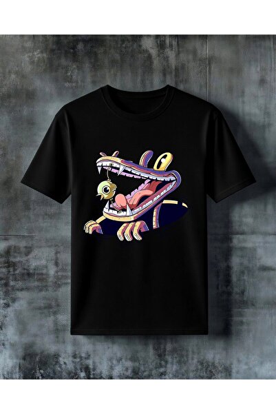COMVİCHO Monster Mouth Printed Oversize T-Shirt