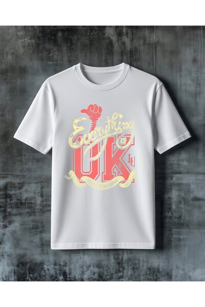 COMVİCHO Everything Uk Villains Printed Oversize T-Shirt