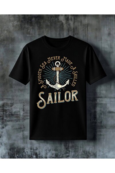 COMVİCHO Smooth Sea Sailor Printed Oversize T-Shirt