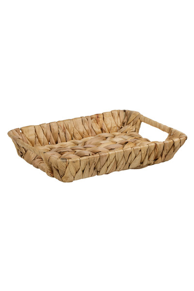 Zumzeria Water Hyacinth Tray with Handles 23x18x4cm