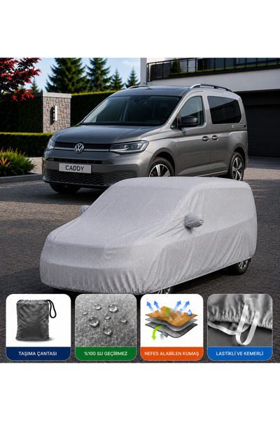 COCEM Volkswagen Caddy Premium Araç Brandası Su Geçirmez UV Korumalı Tam Koru...