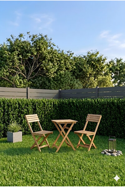 ARDORA Duo Mutfak Balkon Bahçe Katlanır Masa Sandalye Bistro Set