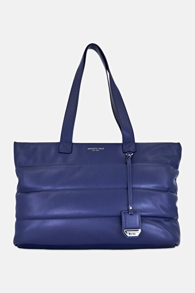 Kenneth Cole Women Brand Logo Tote Bag, Navy