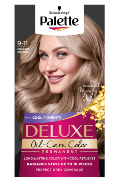 Schwarzkopf Palette Deluxe Permanent Hair Dye 9-11 Silver Rose Light Cool, 13...