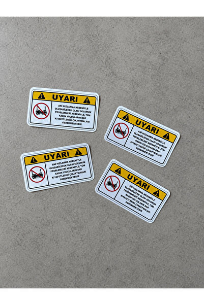 Papeit Car Interior Warning Sticker Due to Rapid Acceleration (1 Piece)