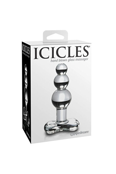 Pipedream İcicles No.47 Hand Blown Glass Massager Cam Anal Plug