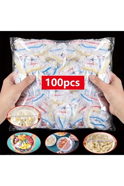 Choice 100 قطعة من أغطية الطعام المرنة، أغطية أوعية بلاستيكية للاستخدام مرة و...