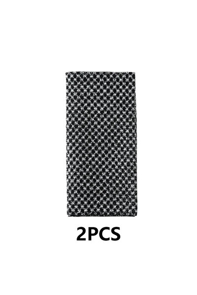 Choice1 2pcs black 2pcs Exfoliating Washcloth Back Scrubber Shower for Men Si...
