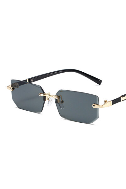 Choice7 Black-No Box New Frameless Rectangular Sunglasses Fwomen's Outdoor Tr...