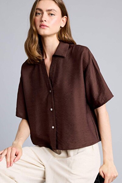 DeFacto Regular Fit Textured Fabric Short Sleeve Shirt H7939Ax26Sm