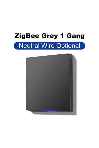 Choice6 ZigBee Grey 1 Gang GIRIER Tuya Smart ZigBee Wall Switch WiFi Smart Bu...