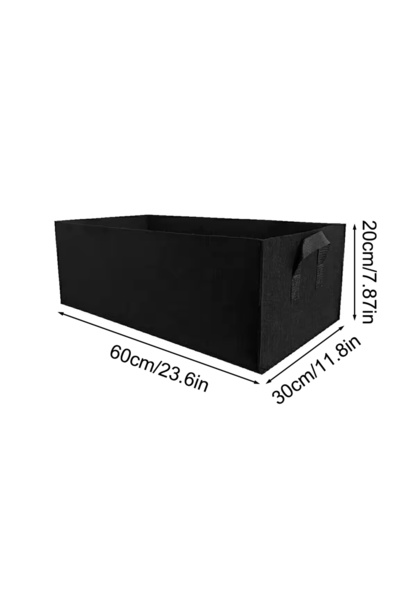 choice2 حقيبة نمو نباتية مربعة من اللباد مقاس 60×30×20 سم، متعددة الوظائف لزر...