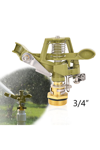 Choice1 3I4 Incn-1PCS 1PC 1/2 3/4 inch Metal Pulsating Sprinkler 360 Degree R...
