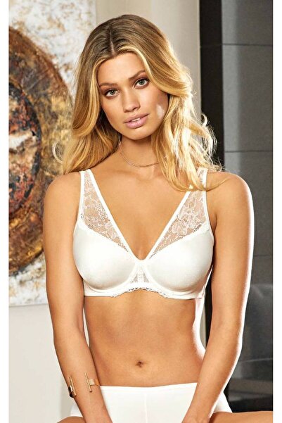 FIRST STYLE Turkish Soft Color Bra with Lace Decoration and Beautiful Cut