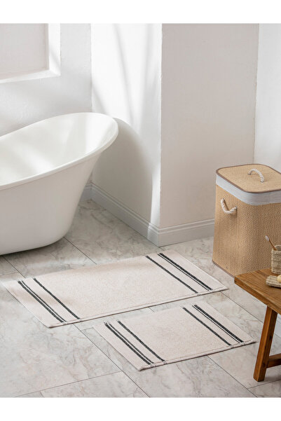 LC Waikiki Striped Bath Mat Set of 2