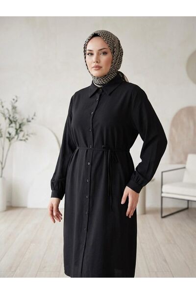 Lunsera Store Oversize Tunic-Black