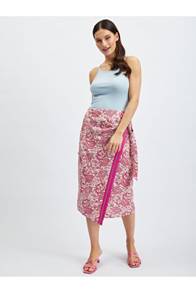 ORSAY Pink patterned skirt