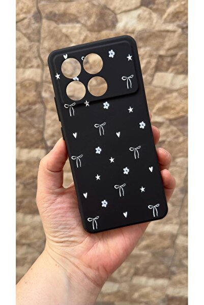 Vip Case Poco X6 Pro 5G Uyumlu Mini Fiyonk Desenli Silikon Darbe Emici Klasik...