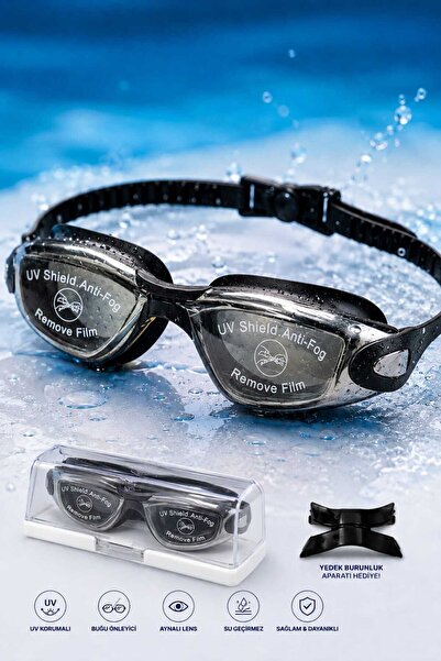 Fidan oyuncak Professional Mirrored Lens Antifog Adult Swimming Goggles + Sto...