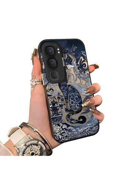 ucuc Vivo Y31/Y21D Compatible Hard Acrylic Back Silicone Edge Lens Protection...