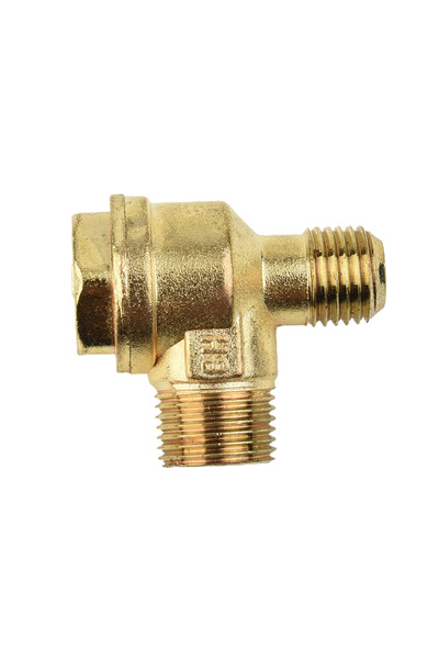 Choice A Check Valve Gold Male Thread Oil-free Air Compressor Zinc Alloy 16x1...