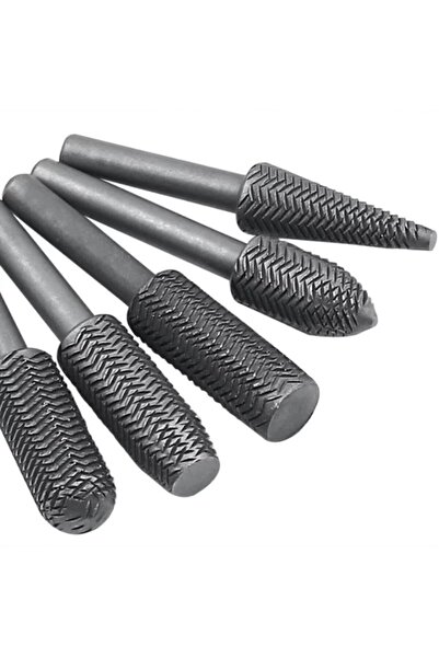 Choice 5Pcs Complete models Double Cut Rotary Rasp File Set 6mm Shank Super H...