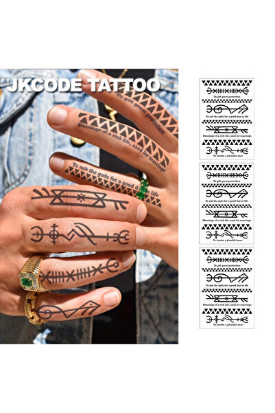 Choice Waterproof Viking Tattoo,Waterproof, Realistic Fake Tattoos, Botanical...