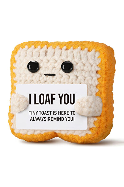 Choice Toast 1 Piece of Fun Handmade Crochet Doll, Creative Holiday Birthday ...
