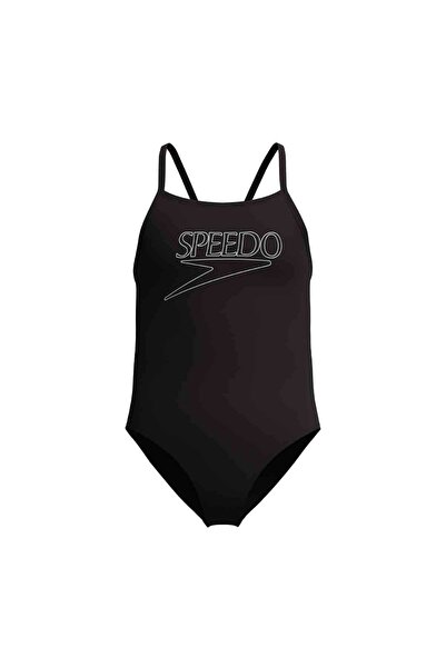 SPEEDO END+ LOGO Costum de baie pentru fete (negru)