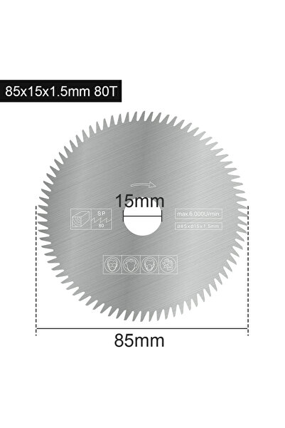 Choice1 1pc 85x15x80T XCAN 1/3/5pcs Stainless Steel Cutting Disc 85x10/15mm 8...