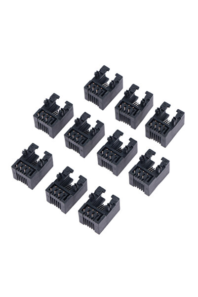 Choice 95001-6P6C 10 قطع مقبس هاتف RJ11 بسن منحني 95001 4P4C 6P6C 6P4C موصل أ...