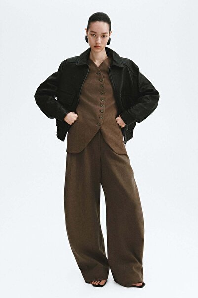 H&M Linen-blend balloon trousers