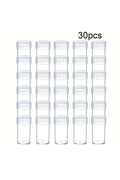 Choice 30pcs 30Pcs Clear Round Bottle Organizer, Rhinestone Mosaic Art , DIY ...