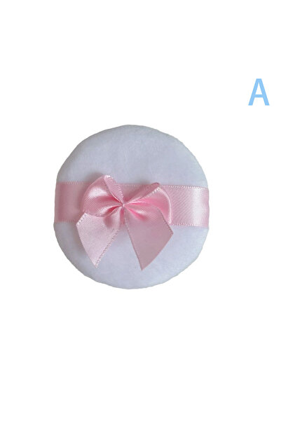 Choice A Hot Sale Soft Bow Loose Powder Puff Cosmetic Blender Beauty Sponge S...